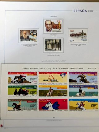 Álbum  Sellos España Monarquia 1997-2002 nuevos**