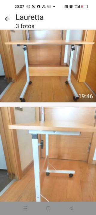 Mesa auxiliar ajustable