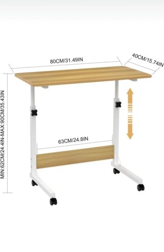 Mesa auxiliar ajustable