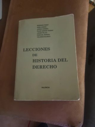 Lecciones de historia del derecho