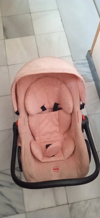 Carrito Bebé pack de 3 rosa