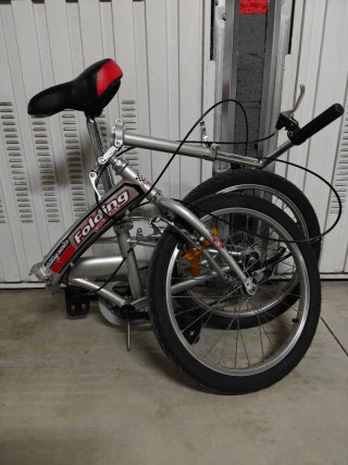 Bicicleta Plegable Plata