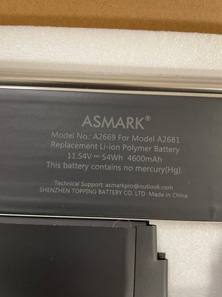 Batería ASMARK para MacBook Air A2681 13