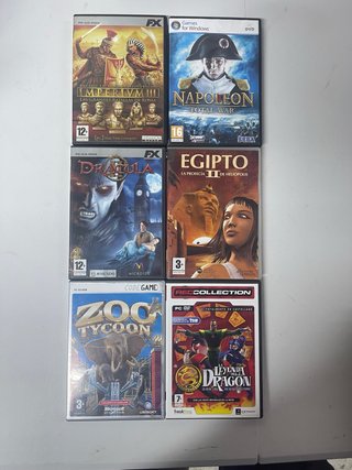 Lote 6 Juegos PC: Imperivm III, Napoleon, Dracula,