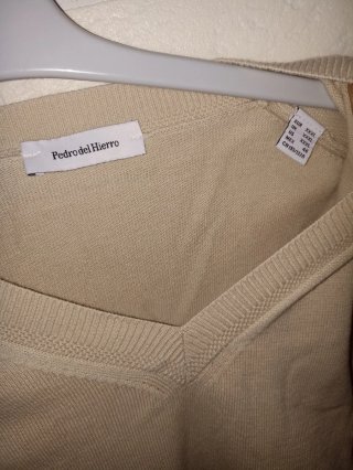 Jersey Polo Pedro del Hierro Beige Talla XXXL