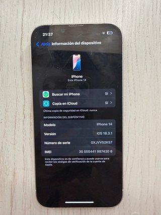iPhone 14 Blanco con 10 fundas incluidas!