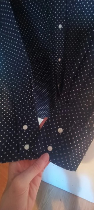 Camisa Pepe Jeans Negra Lunares Blancos