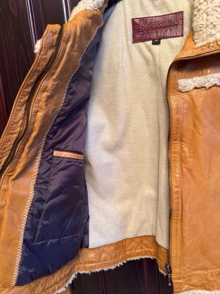 Chaqueta Piel Borreguito Jafriss.80 Marrón