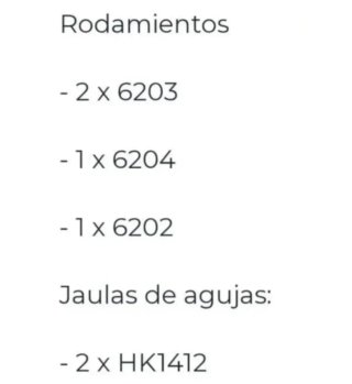 KIT RODAMIENTOS MOTOR MINARELLI AM6 NUEVOS