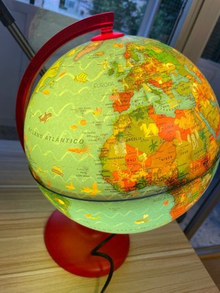 Lámpara Globo Terráqueo Infantil