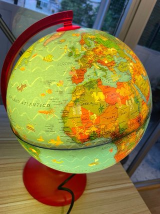 Lámpara Globo Terráqueo Infantil