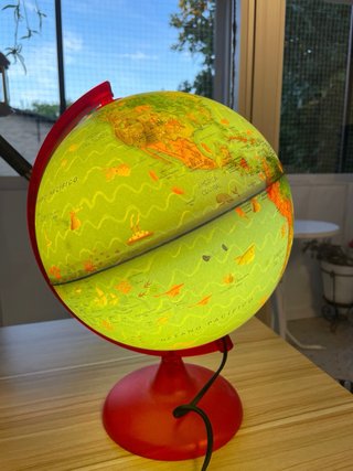 Lámpara Globo Terráqueo Infantil