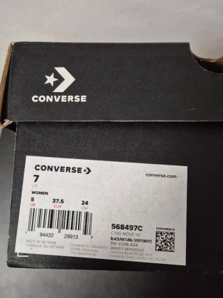 Converse plataforma negras talla 37.5