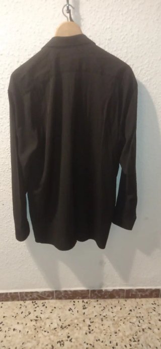Camisa Versace Negra Manga Larga Talla XXL