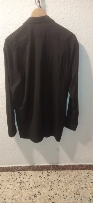 Camisa Versace Negra Manga Larga Talla XXL