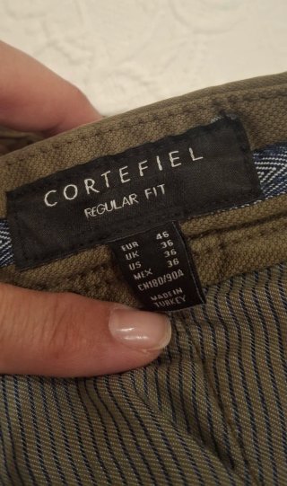 Pantalón Cortefiel Verde Talla 46