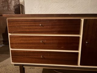Mueble TV vintage 3 cajones y 1 puerta