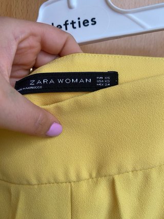 Conjunto de dos pieza Zara Amarillo Talla XS Nuevo