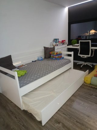 Cama nido doble de madera 90 x 1,90 m.