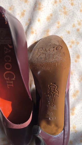 Tacones Paco Gil Burdeos Talla 37