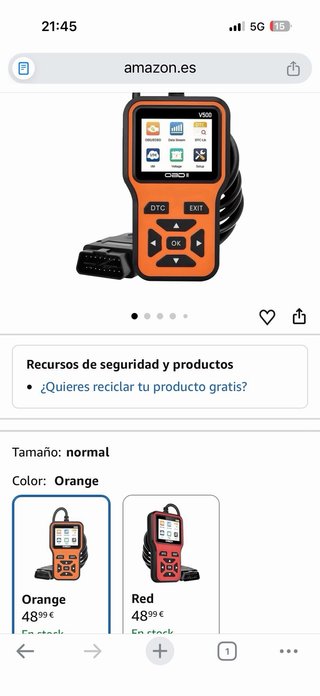 Escáner OBD2 V500 para Coche