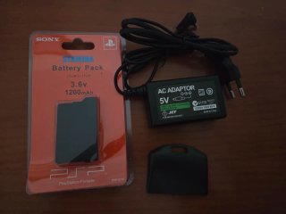 Batería,cargador y tapa psp