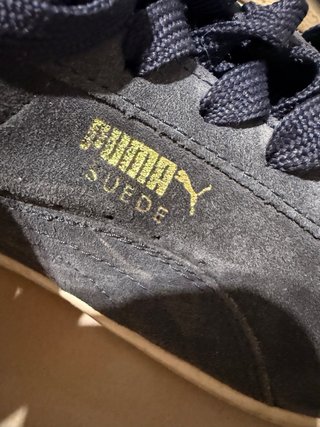 Sneakers Puma blu scamosciate