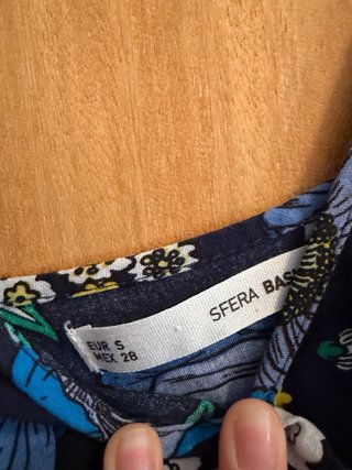 Vestido largo estampado floral azul