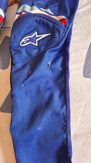 Pantalones Motocross Alpinestars Azules- niñao