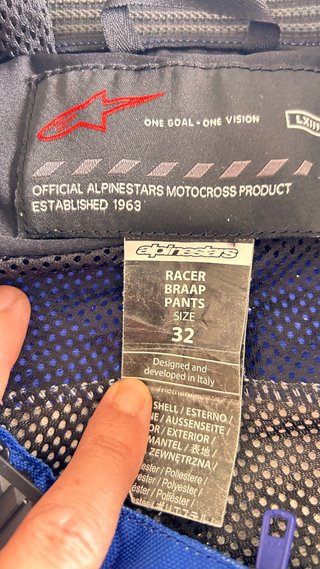 Pantalones Motocross Alpinestars Azules- niñao