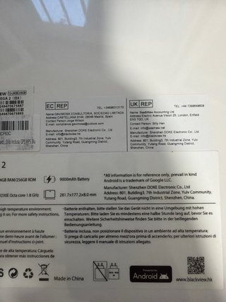 Blackview Mega 2 Set 256GB Gris 12 12GB RAM
