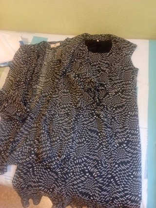Vestido estampado blanco y negro chaqueta a juego