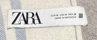 Chaqueta corta cuadros Zara