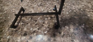 Mesita Auxiliar Cama Ruedas Madera Metal