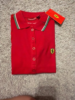 Polo Scuderia Ferrari Mujer Rojo