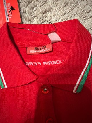 Polo Scuderia Ferrari Mujer Rojo