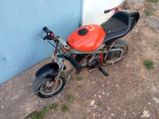 Minimoto Naranja y Negra