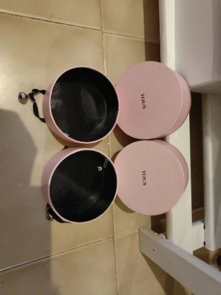 Cajas redondas Tous rosas