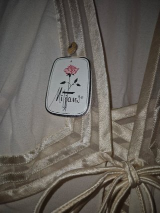 Conjunto lencería alta noche beige