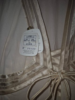Conjunto lencería alta noche beige