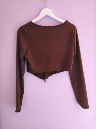 Top marrón Shein talla L