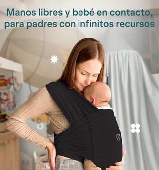 Fular Portabebés Koala Babycare Negro