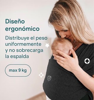 Fular Portabebés Koala Babycare Negro
