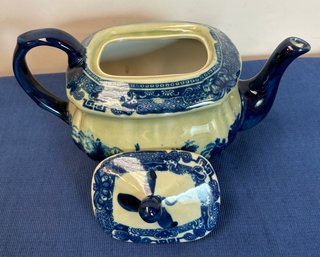 Tetera Victoria Ware Ironstone Azul
