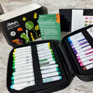 Ohuhu Nahuku Marcadores Acrílicos Pack 48 - Novo