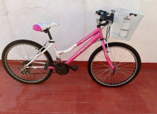 Bicicleta infantil rosa AVALON 20