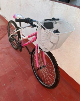 Bicicleta infantil rosa AVALON 20