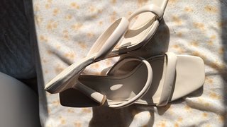 Sandalias Stradivarius Tiras Tacon Beige Talla 38