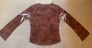Camiseta fina manga larga estampada