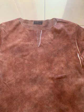 Camiseta fina manga larga estampada